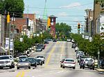 Henderson NC Central Business Historic District Garnett Street looking north